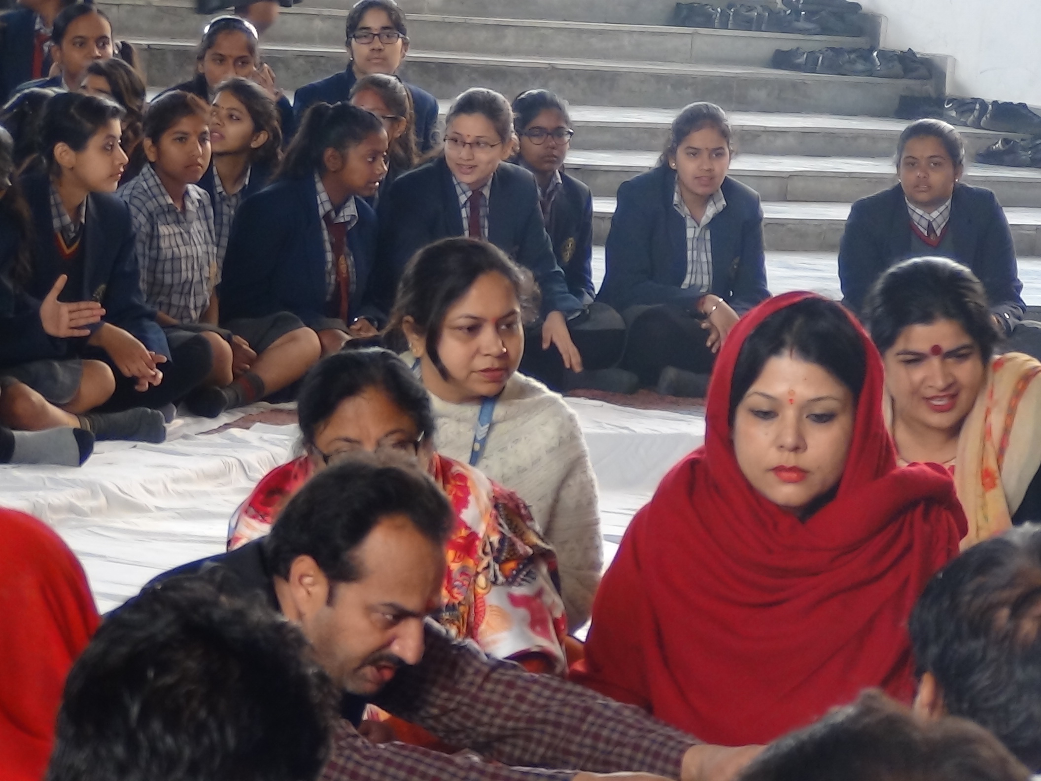 Hawan Ceremony for Good Luck for classes X & XII on 16th February 2018.