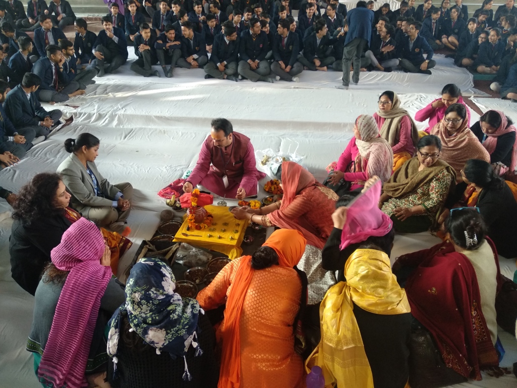 HAWAN CEREMONY FOR GOOD LUCK FOR CLASSES X & XII ON 17TH FEBRUARY 2019.