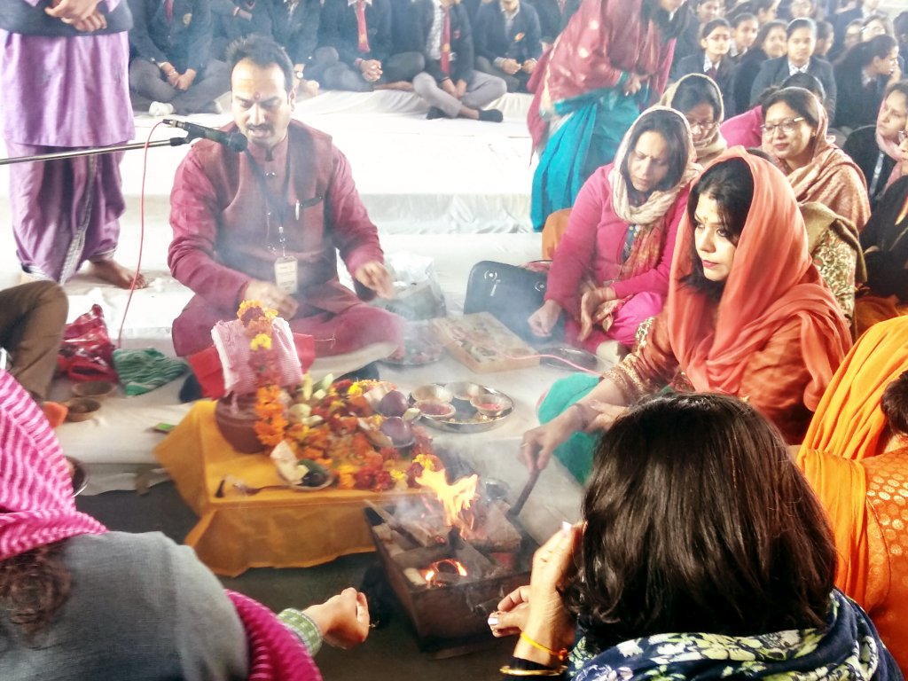 HAWAN CEREMONY FOR GOOD LUCK FOR CLASSES X & XII ON 17TH FEBRUARY 2019.