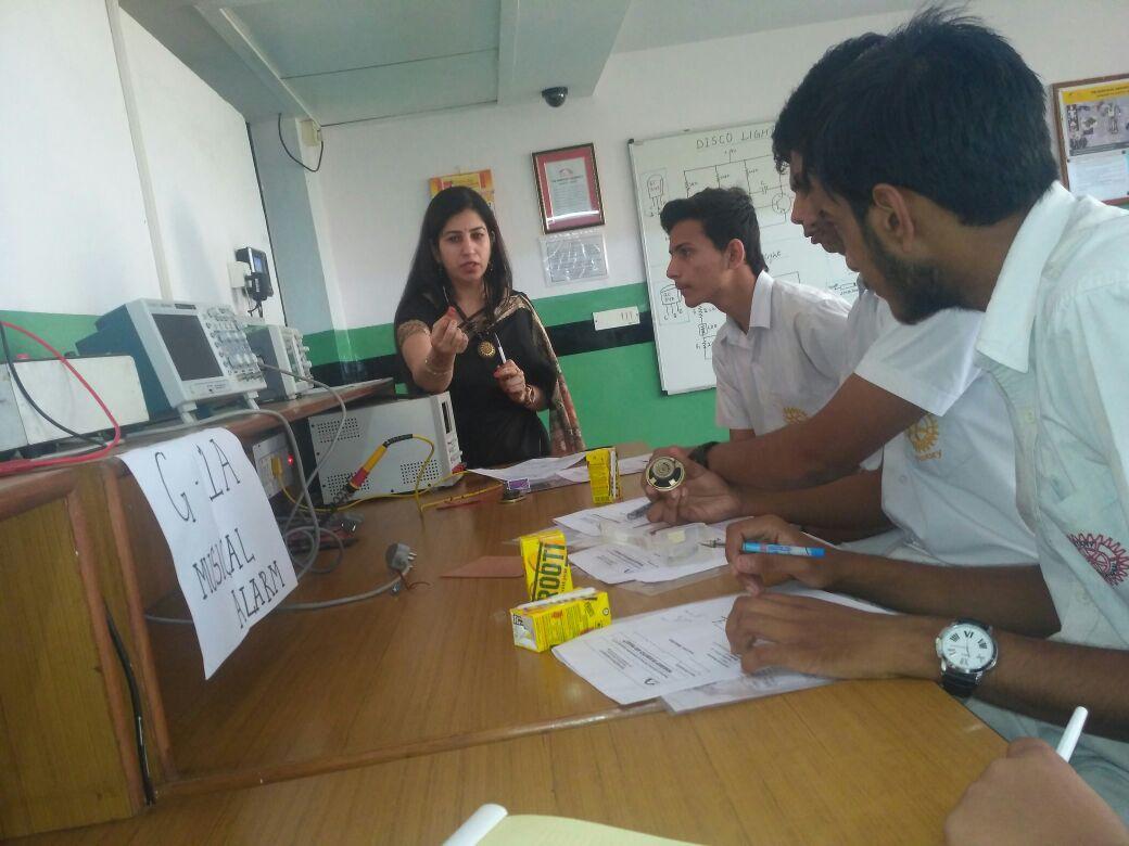 Students at Hands on Workshop of Robotics At NCU (Gurugram)